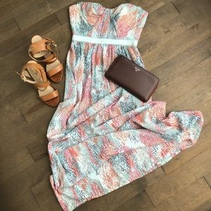 Printed Amber Gown/Maxi Dress-BCBGMAXAZRIA
